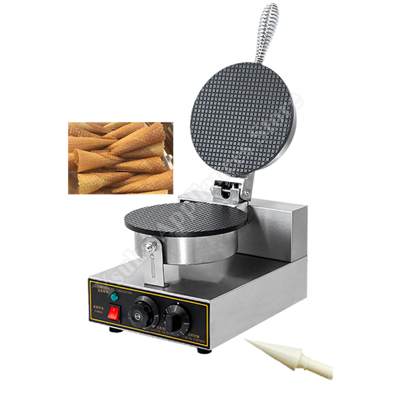 Mini Waffle Maker Machine - Apparaat voor knapperige ijshoorntjes, commerciële ijswafelmachine,