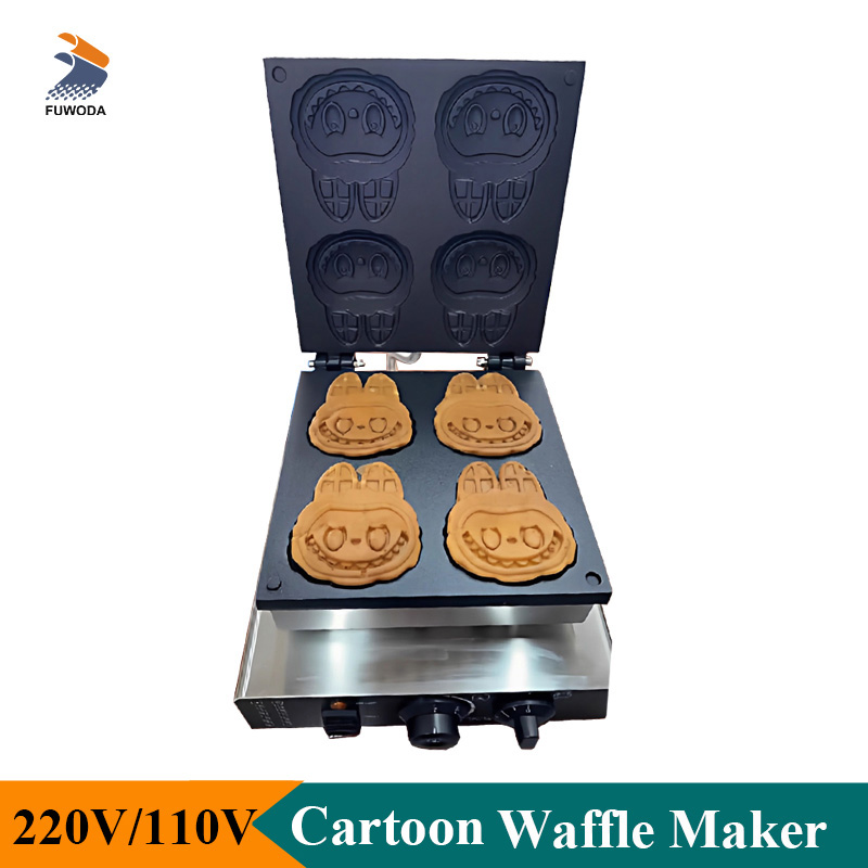 Mini Waffle Maker Machine - Professionele Cartoon Vorm Wafel Making Machine