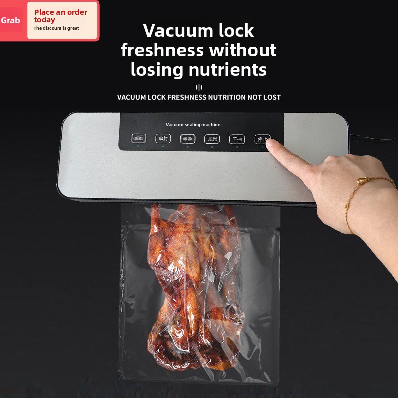Food Vacuum Sealer Machine - Vacuümverpakken, compressor, huishoudelijke voedselverpakkingen, plastic verzegelen,