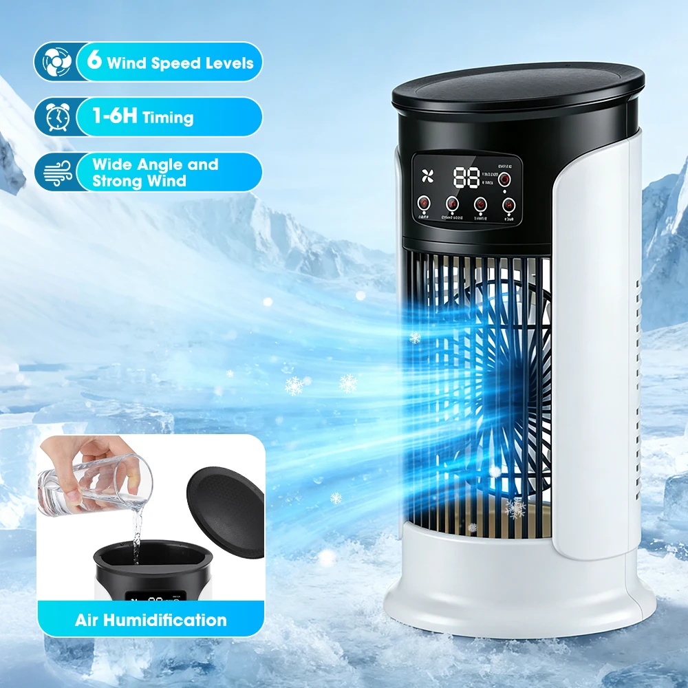 Air Conditioners - 3-in-1 huishoudelijke ventilator airconditioner draagbare 6-versnellings