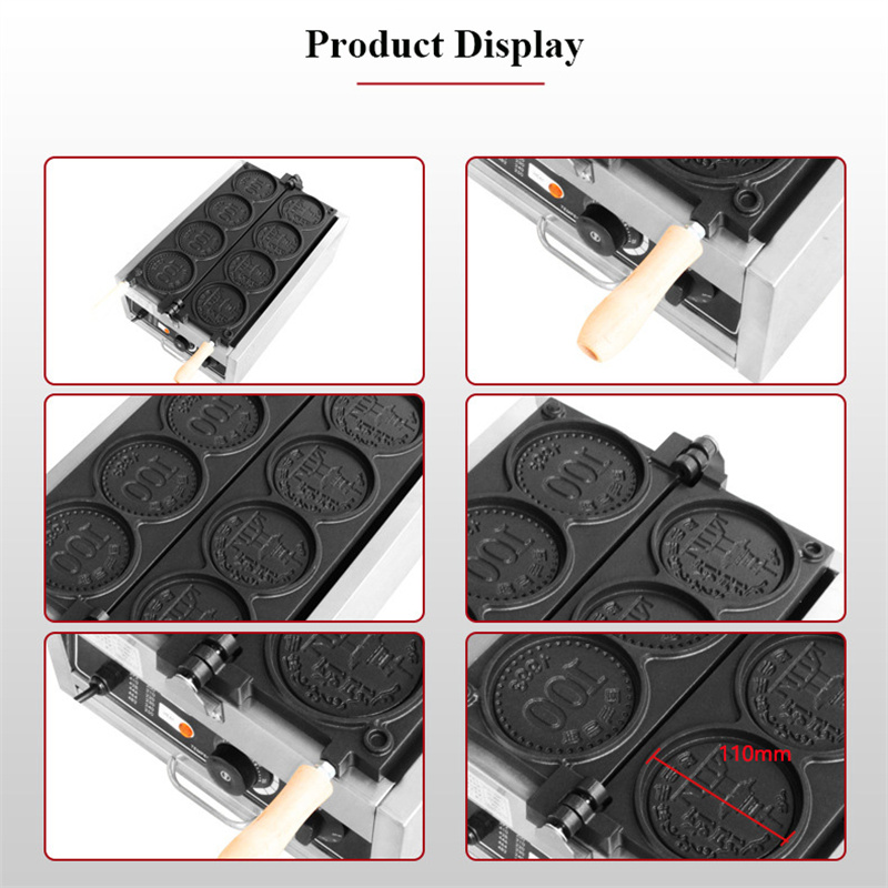 4 Stuks Kleine Gouden Munt Bro - Mini Waffle Maker Machine recensie en prijs