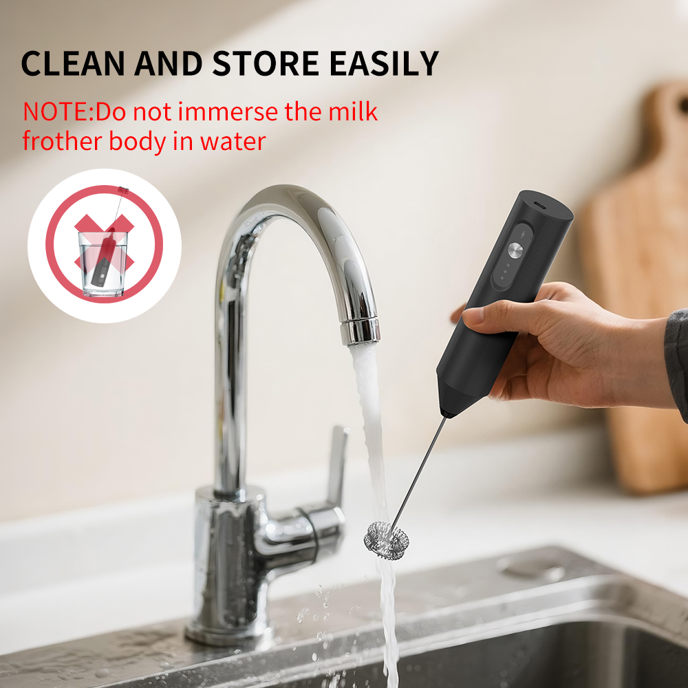 Witte multifunctionele elektri - Electric Milk Frother Handheld recensie en prijs