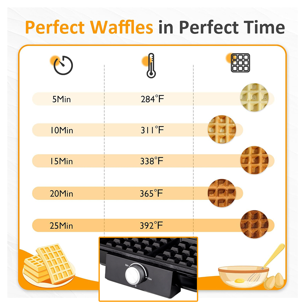 4-Slice Belgische Wafelijzer 1 - Mini Waffle Maker Machine recensie en prijs