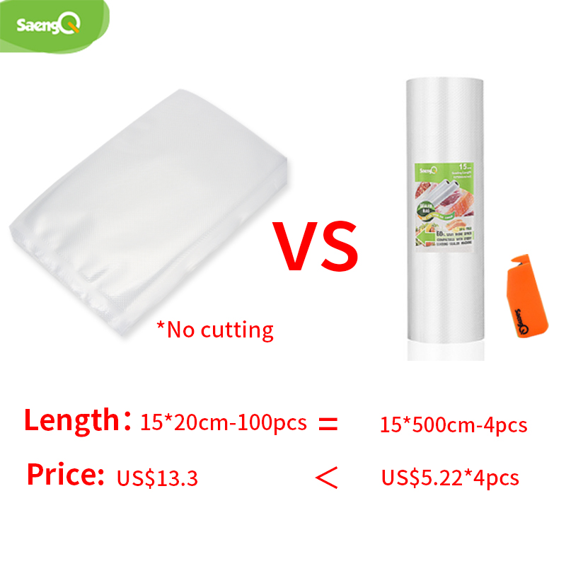 SaengQ Keuken Vacuümzakken voo - Food Vacuum Sealer Machine recensie en prijs