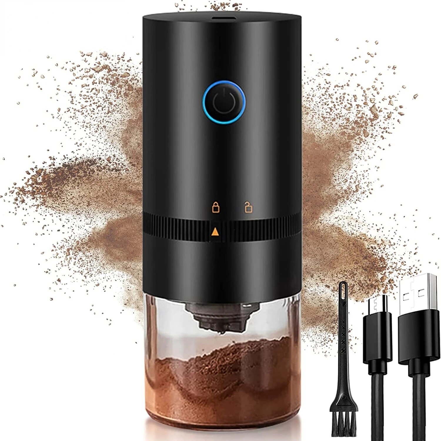 Koffiemolen TYPE C USB Charge  - Coffee Bean Grinder Electric recensie en prijs