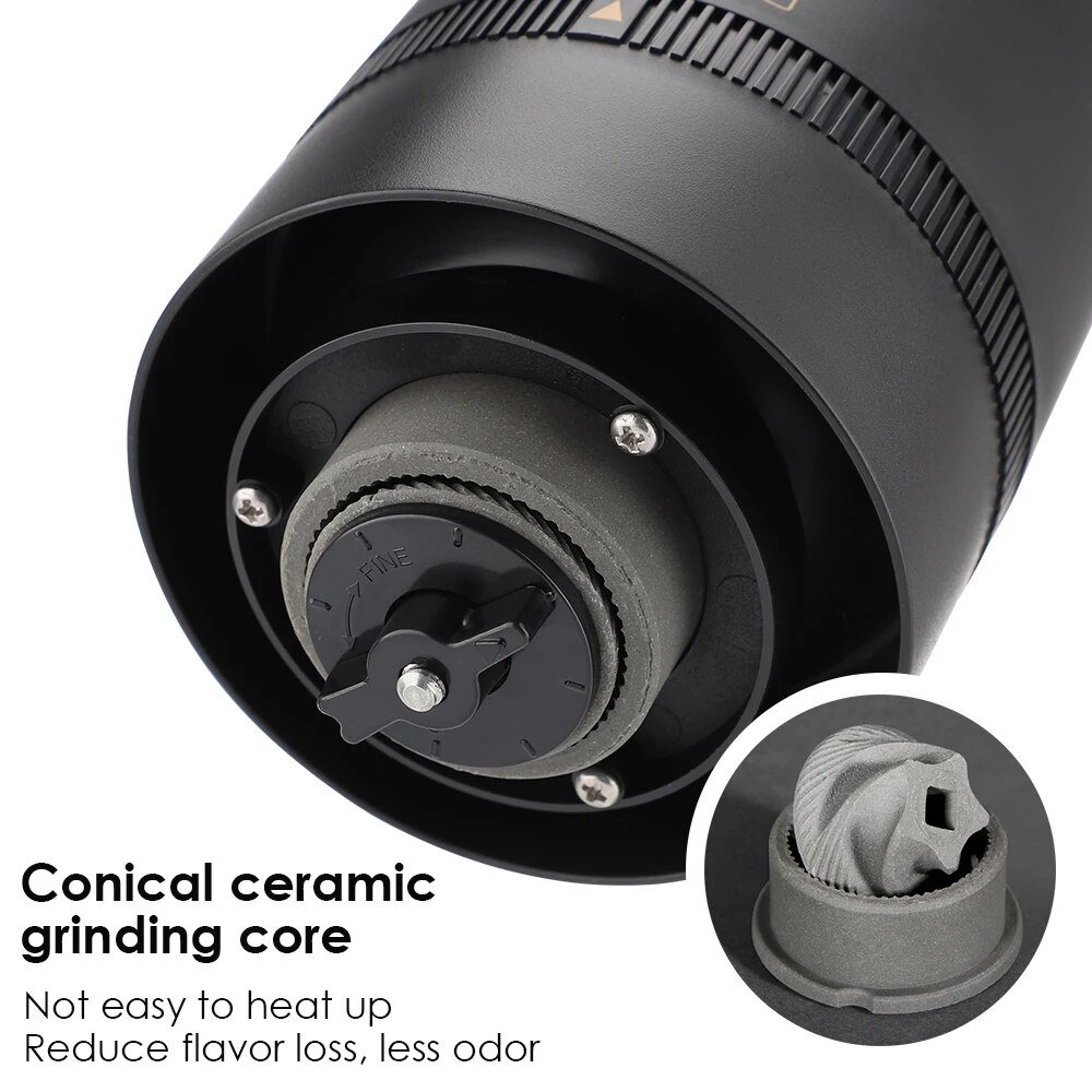 Koffiemolen TYPE C USB Charge  - Coffee Bean Grinder Electric recensie en prijs
